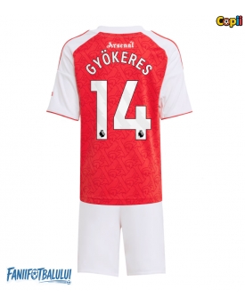 Arsenal Viktor Gyokeres #14 Echipament de Fotbal Replică 2025-26 Copii Acasa (+ Șorturi)